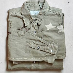 OneTeaspoon x Free People Everyday Star Studded Embellished Jacket/Shirt Large
